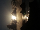 Reflexos do pôr do sol